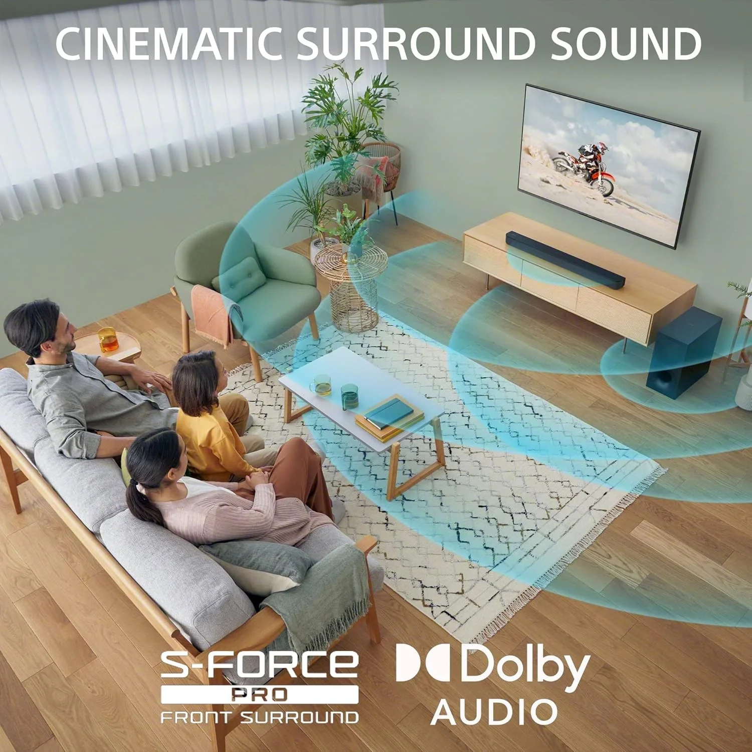 Sony HT-S400 2.1ch Soundbar with Powerful Wireless subwoofer, S-Force PRO Front Surround Sound, and Dolby Digital (Refurbished - Image 8