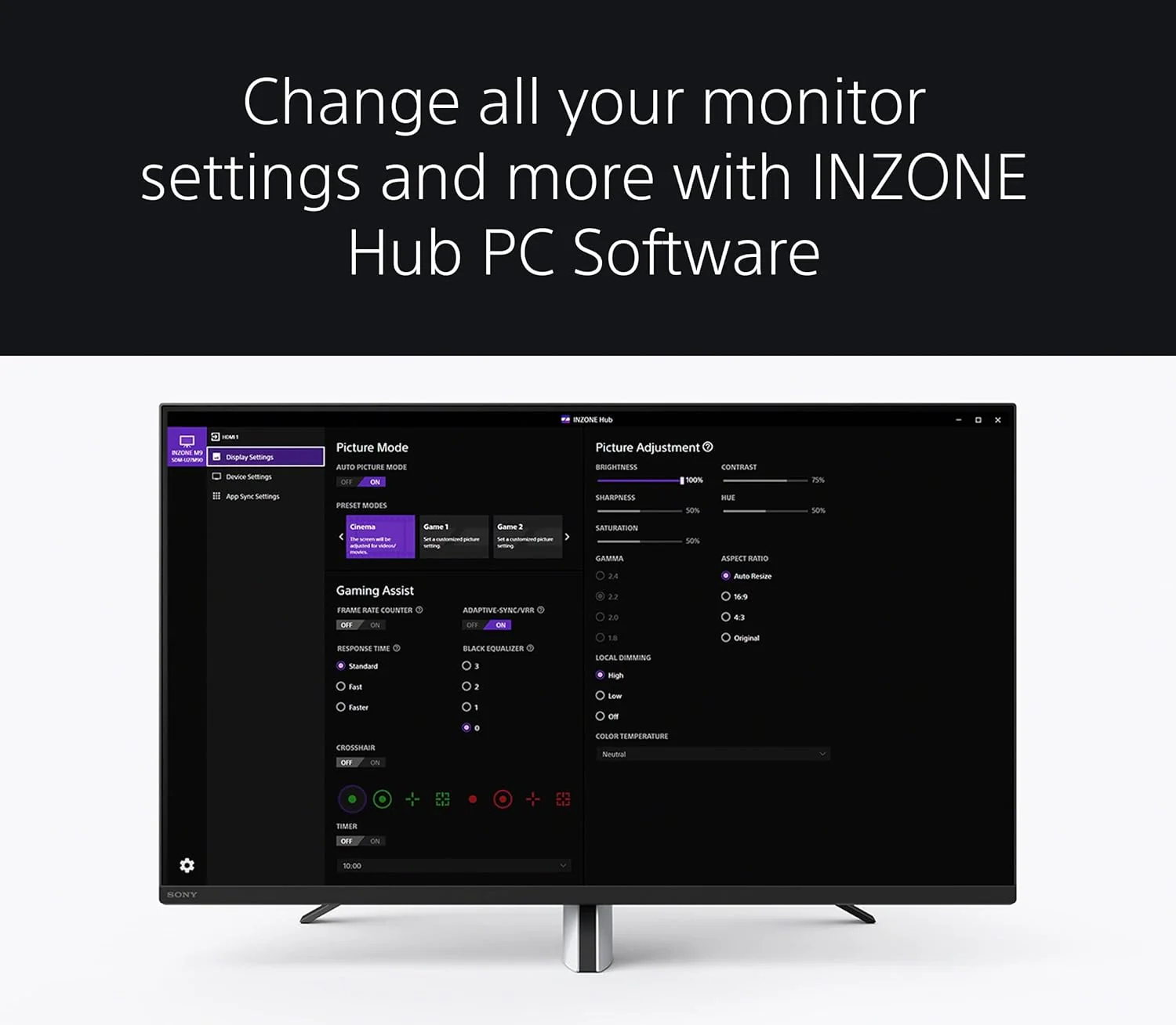 Sony SDMF27M30 27 " INZONE M3 Full HD HDR 240Hz Gaming Monitor (Certified Refurbished) - Image 8