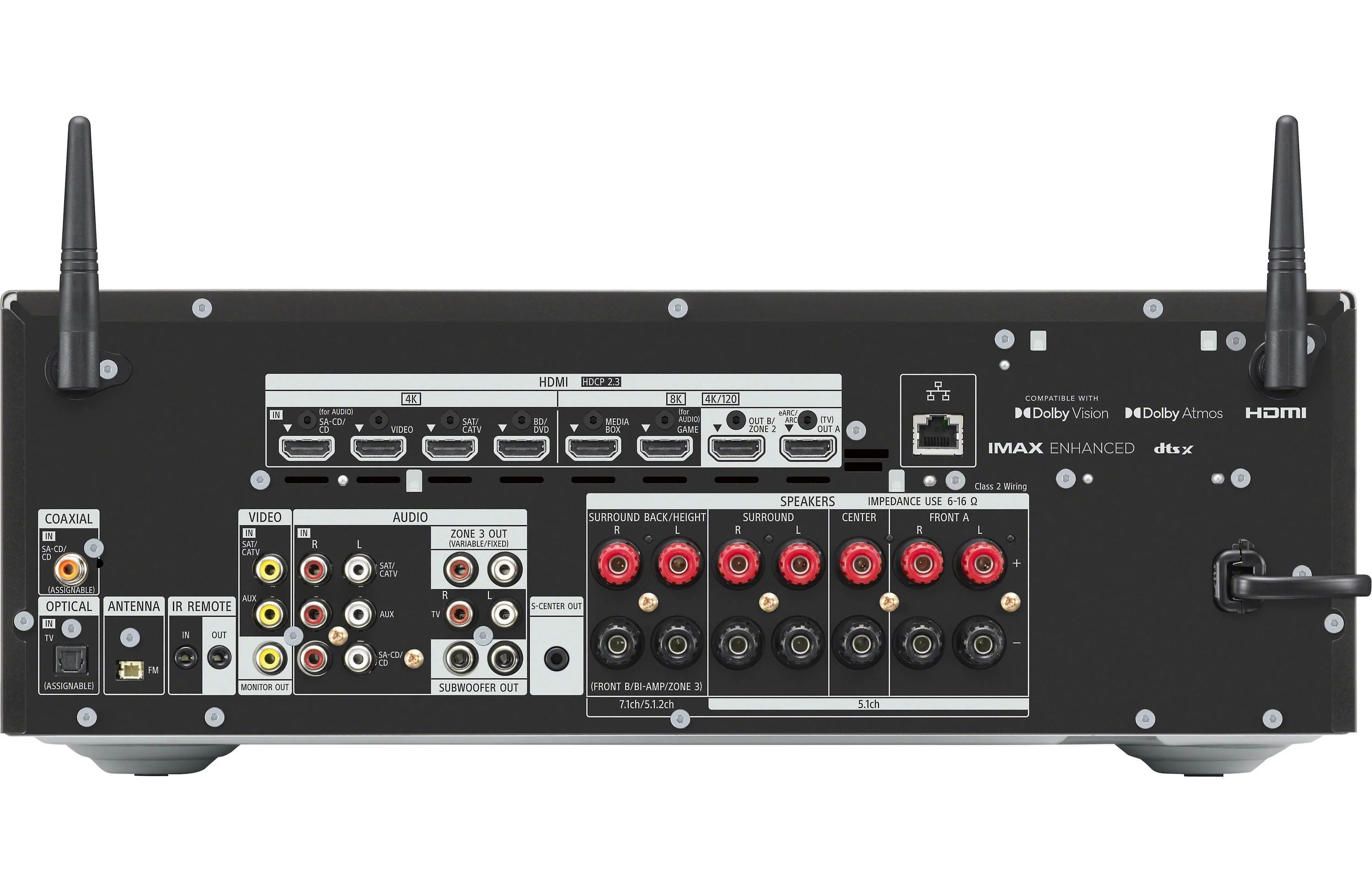Sony STR-AN1000 7.2-Channel Home Theatre Receiver with Dolby Atmos, Bluetooth, Apple AirPlay 2, and Chromecast built-in (Certified Refurbished) - Image 2