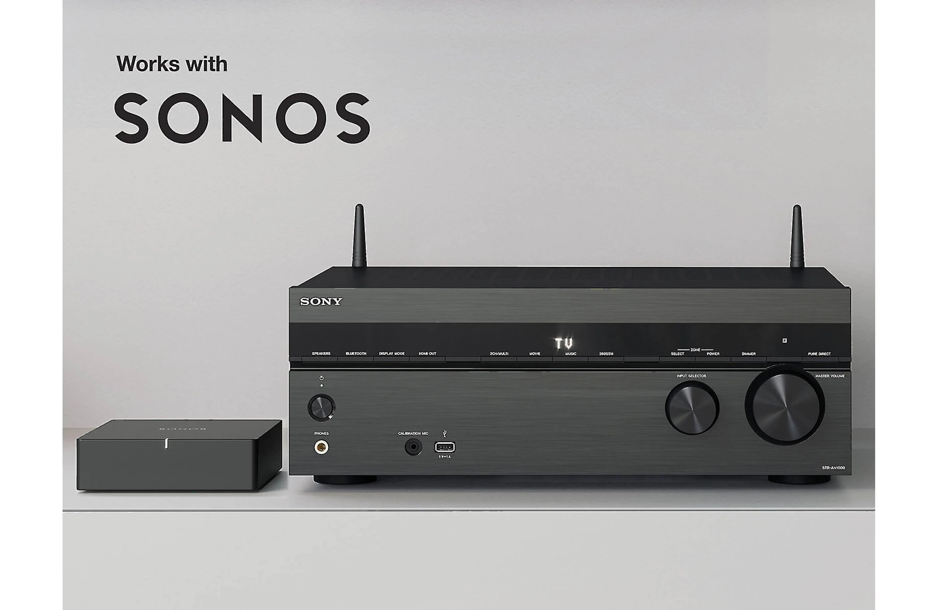 Sony STR-AN1000 7.2-Channel Home Theatre Receiver with Dolby Atmos, Bluetooth, Apple AirPlay 2, and Chromecast built-in (Certified Refurbished) - Image 5
