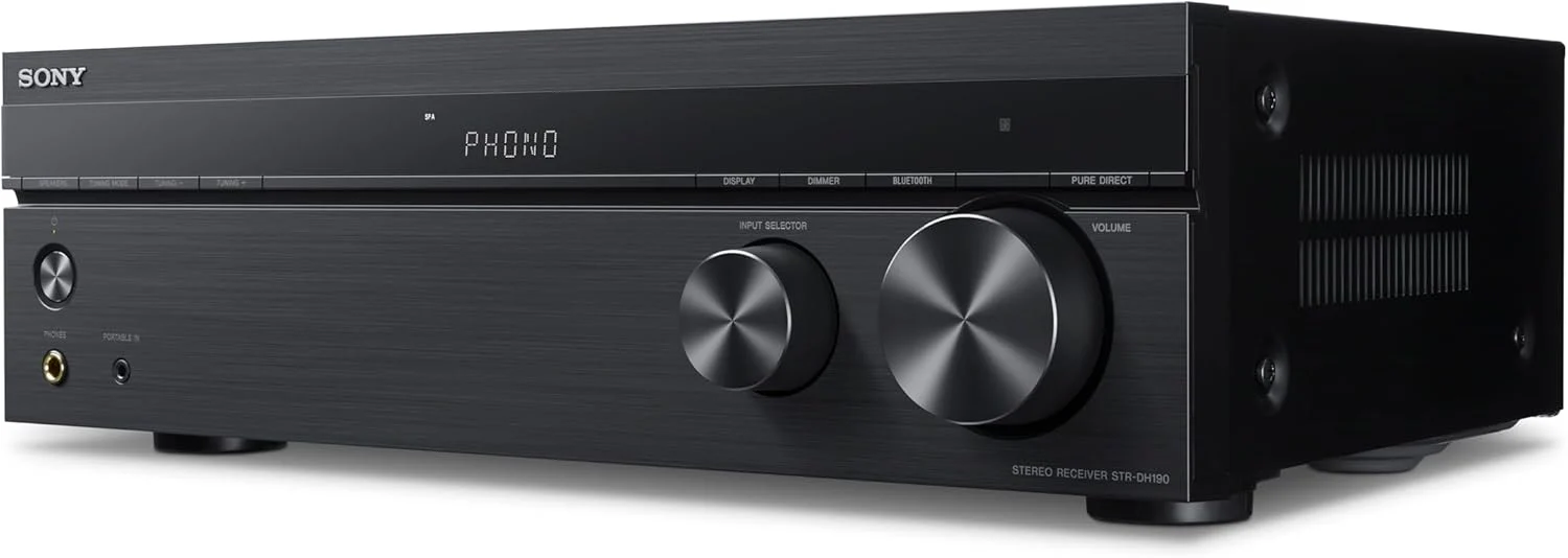 Sony STR-DH190 Stereo Receiver Phono Input and Bluetooth Connectivity (Certified Refurbished) - Image 3