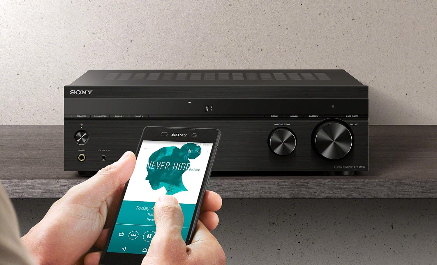 Sony STR-DH190 Stereo Receiver Phono Input and Bluetooth Connectivity (Certified Refurbished) - Image 6