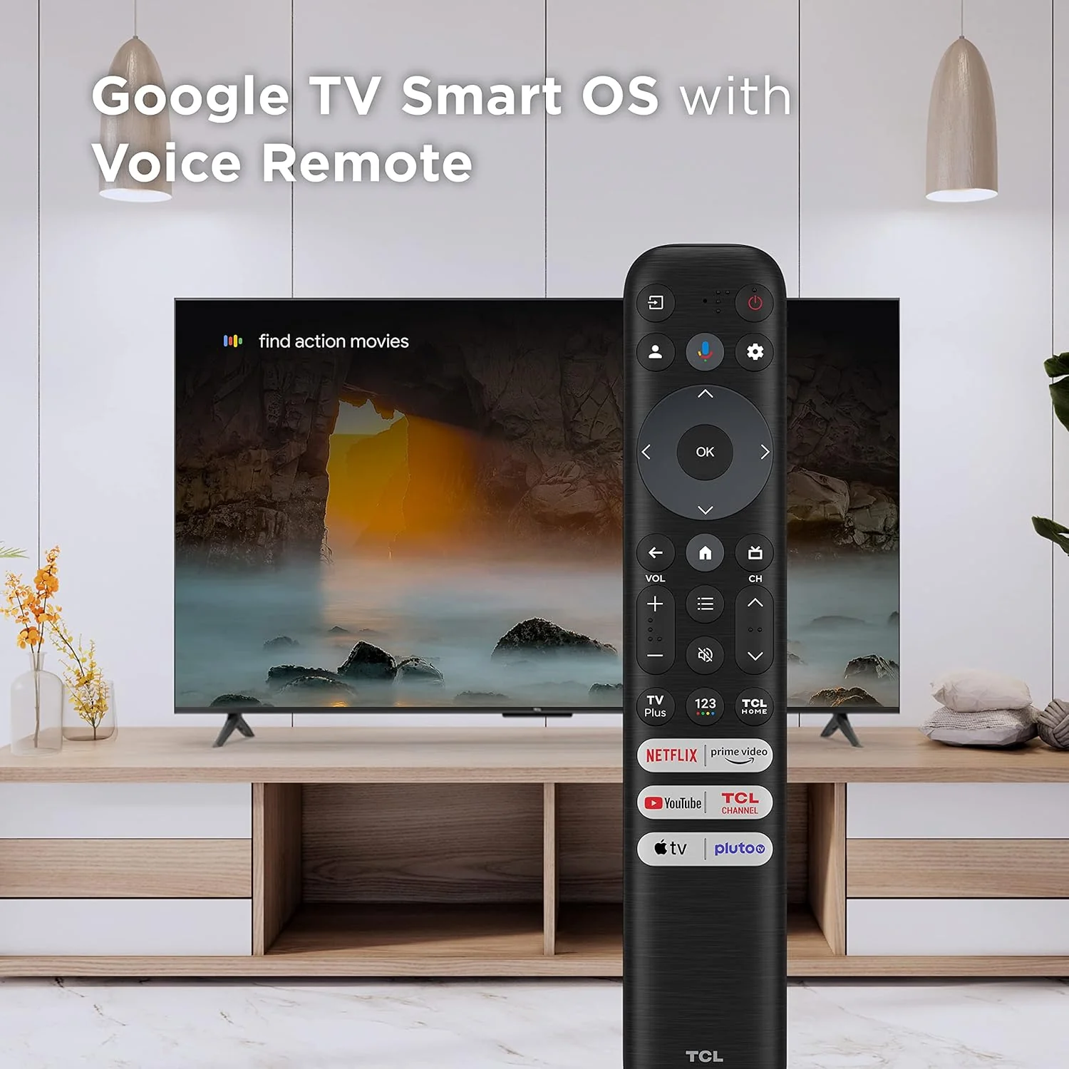 TCL 43-Inch Class S4 4K LED Smart TV with Google TV (43S450G-CA, 2023 Model), Dolby Vision, HDR Pro, Dolby Atmos, Google Assistant Built-in, Voice Remote, Works with Alexa, Streaming UHD Television (Refurbished) - Image 3