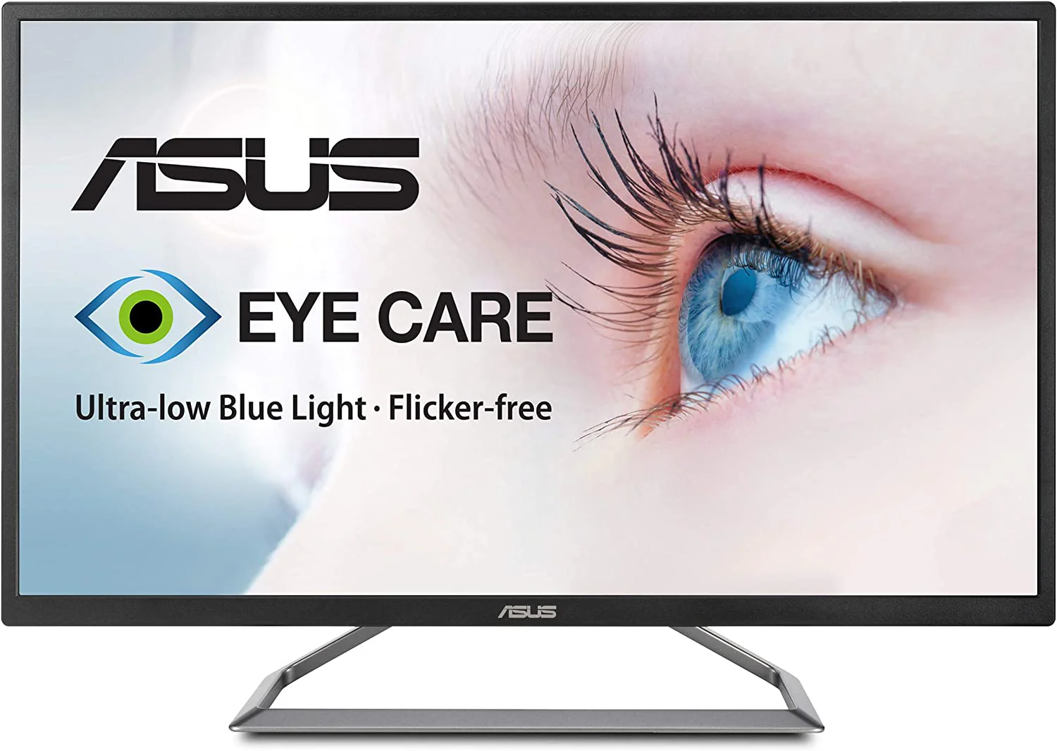 ASUS VA32UQ 32" (Actual size 31.5") Eye Care Monitor, 3840 x 2160 4K UHD, HDR-10, 95% DCI-P3, Adaptive-Sync/FreeSync, Shadow Boost, Flicker Free, Blue Light Filter (Certified Refurbished)