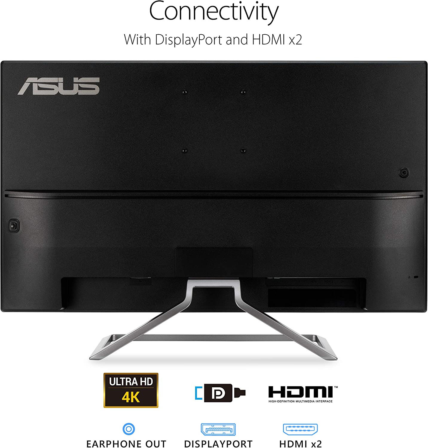 ASUS VA32UQ 32" (Actual size 31.5") Eye Care Monitor, 3840 x 2160 4K UHD, HDR-10, 95% DCI-P3, Adaptive-Sync/FreeSync, Shadow Boost, Flicker Free, Blue Light Filter (Certified Refurbished) - Image 7