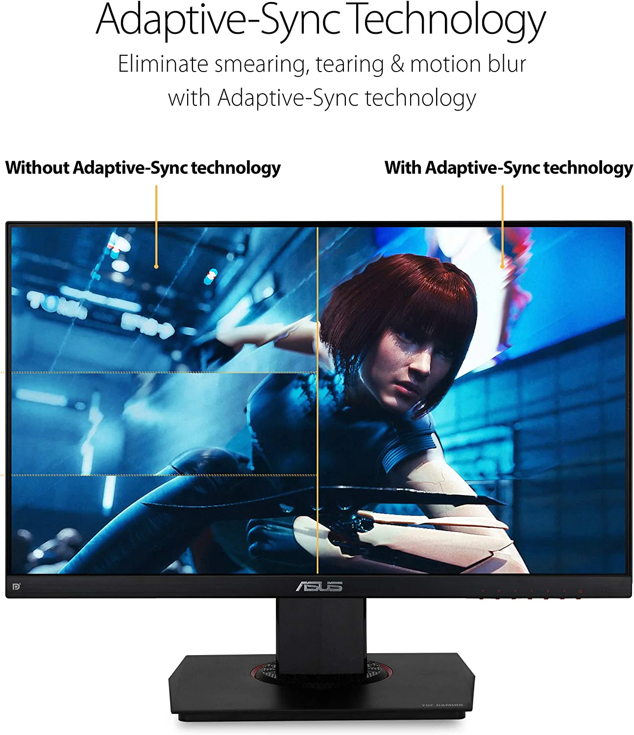 ASUS TUF Gaming VG249Q 23.8” Monitor 144Hz Full HD (1920 x 1080) 1ms IPS ELMB FreeSync Eye Care DisplayPort HDMI D-Sub (Certified Refurbished) - Image 5