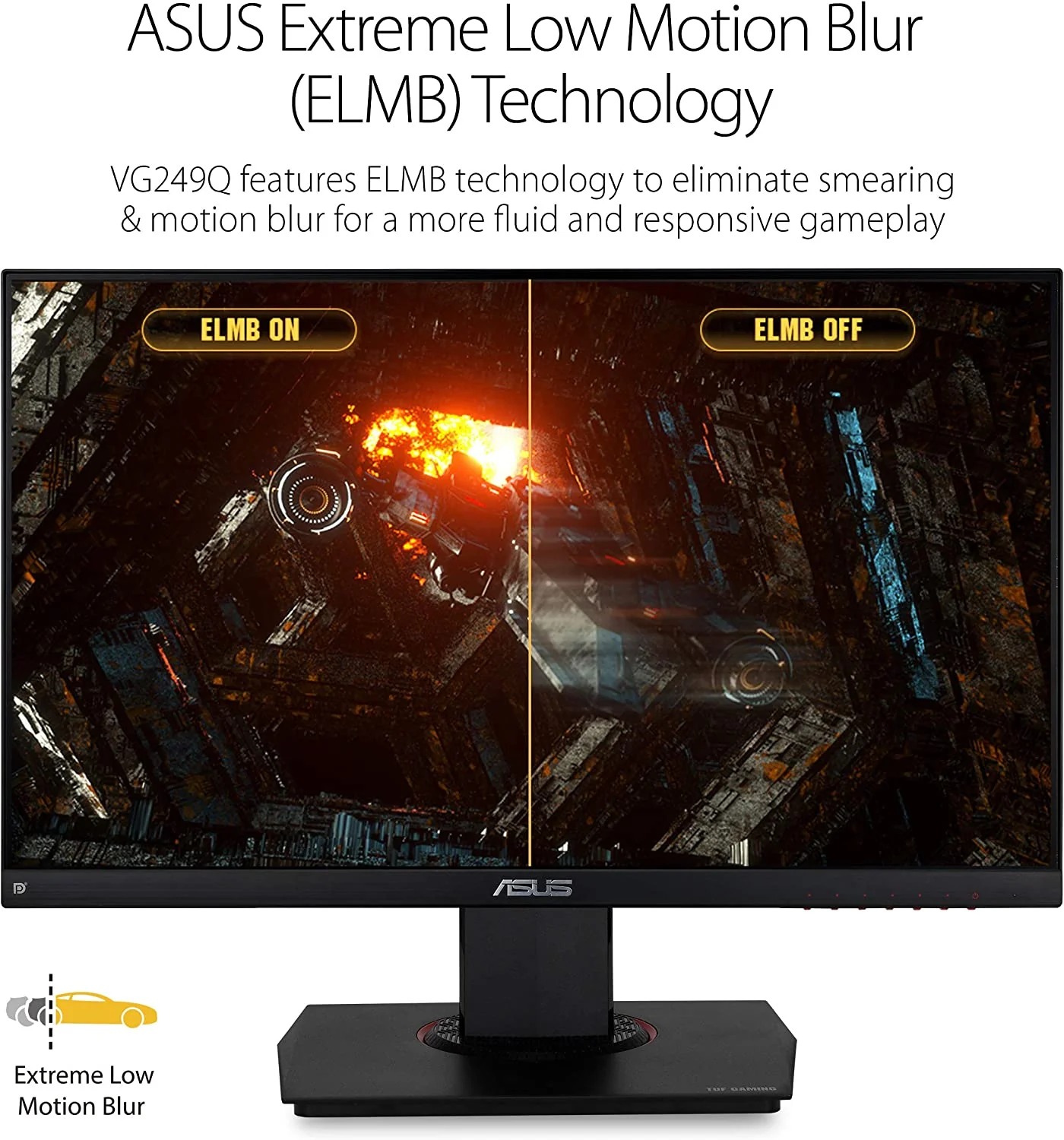 ASUS TUF Gaming VG249Q 23.8” Monitor 144Hz Full HD (1920 x 1080) 1ms IPS ELMB FreeSync Eye Care DisplayPort HDMI D-Sub (Certified Refurbished) - Image 6
