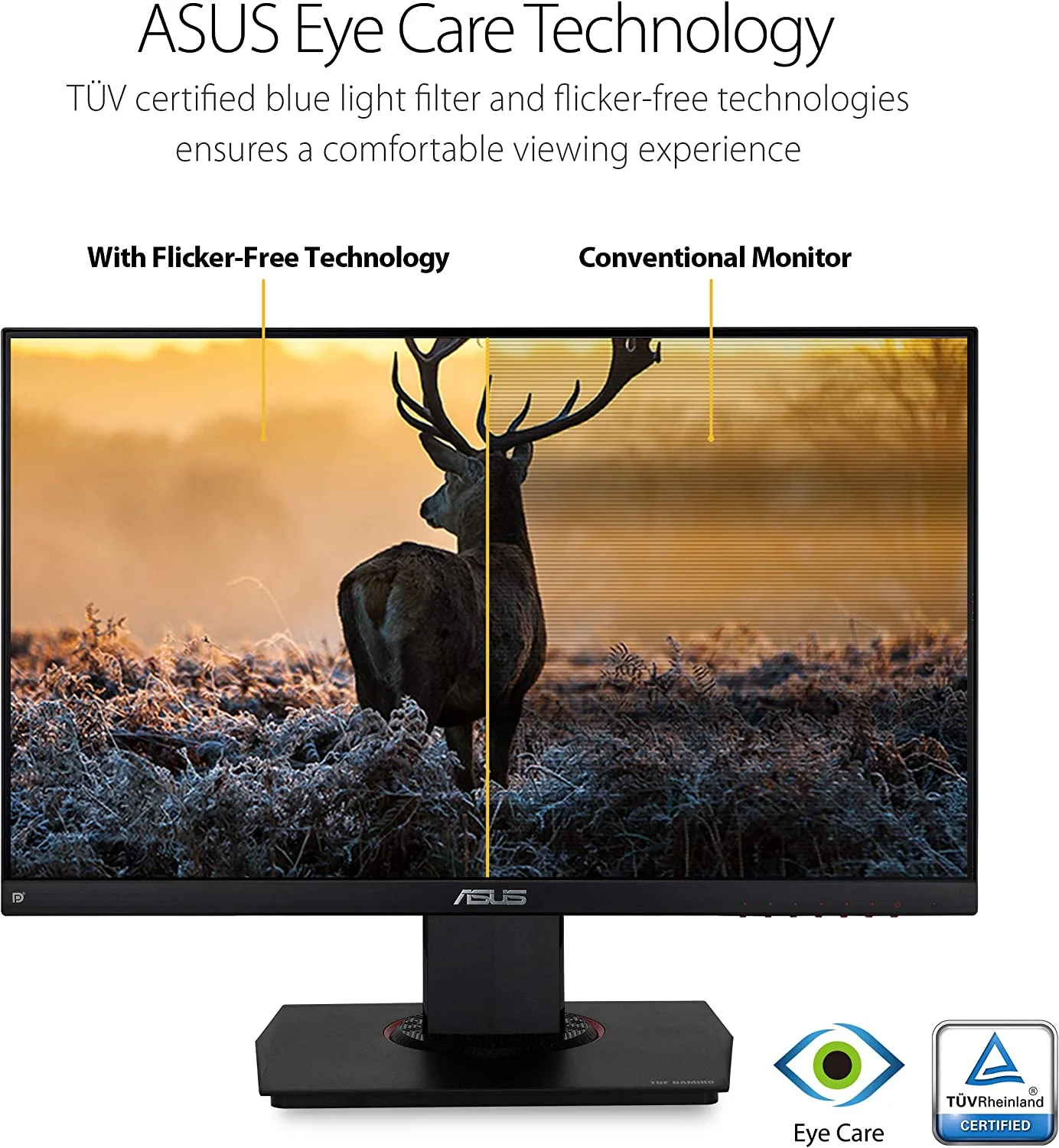 ASUS TUF Gaming VG249Q 23.8” Monitor 144Hz Full HD (1920 x 1080) 1ms IPS ELMB FreeSync Eye Care DisplayPort HDMI D-Sub (Certified Refurbished) - Image 7