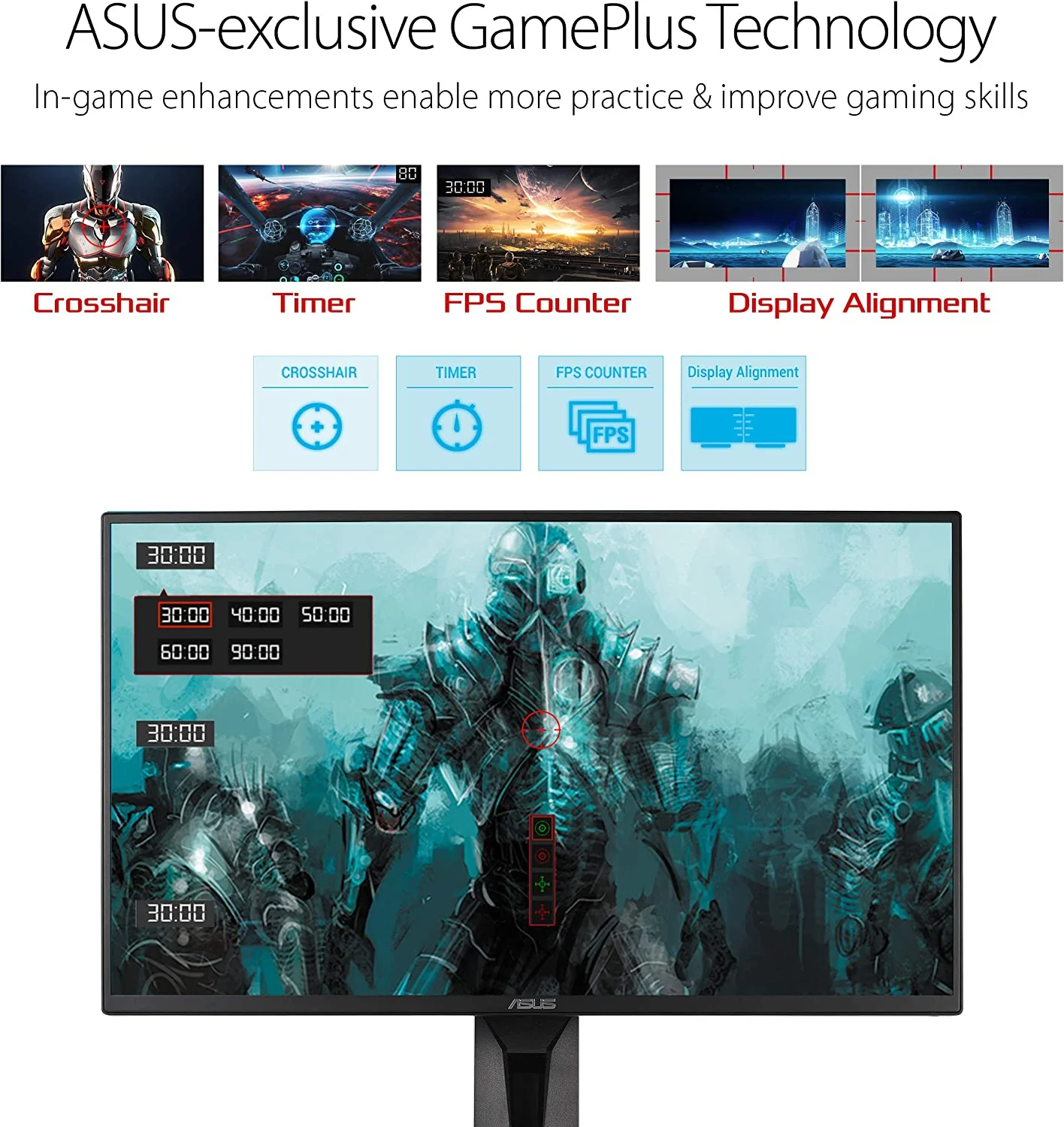 ASUS VG258QR 24.5” Gaming Monitor, 1080P Full HD, 165Hz (Supports 144Hz), G-SYNC Compatible, 0.5ms, Extreme Low Motion Blur, Eye Care, DisplayPort HDMI DVI-D (Certified Refurbished) - Image 3