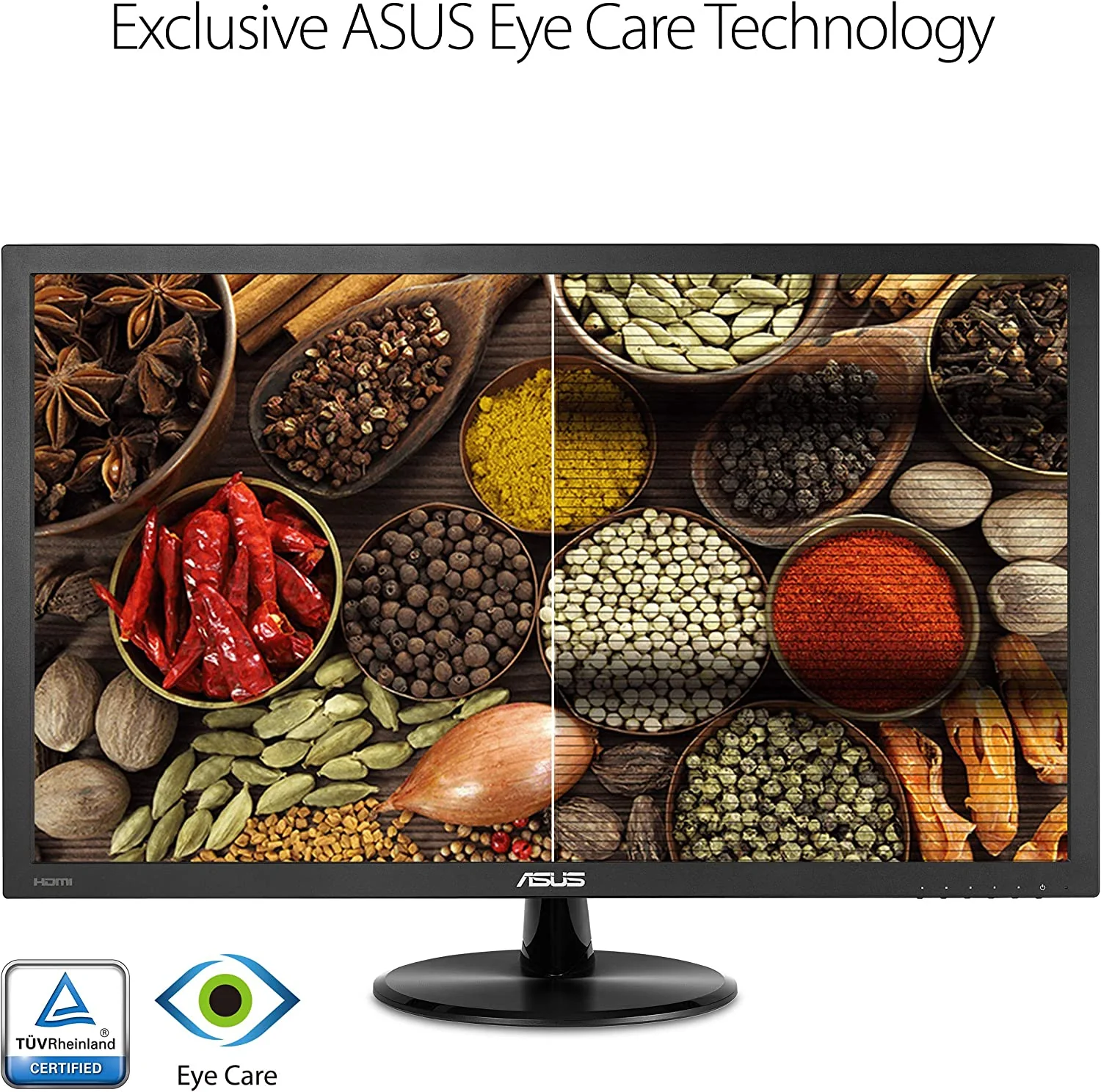 Asus VP228HE Full HD Monitor (Certified Refurbished) - Image 3