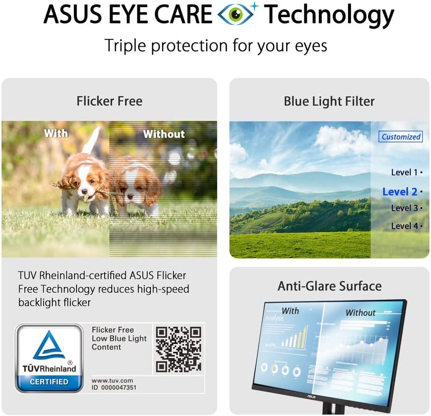 Asus VZ27EHE Full HD Monitor (Certified Refurbished) - Image 9