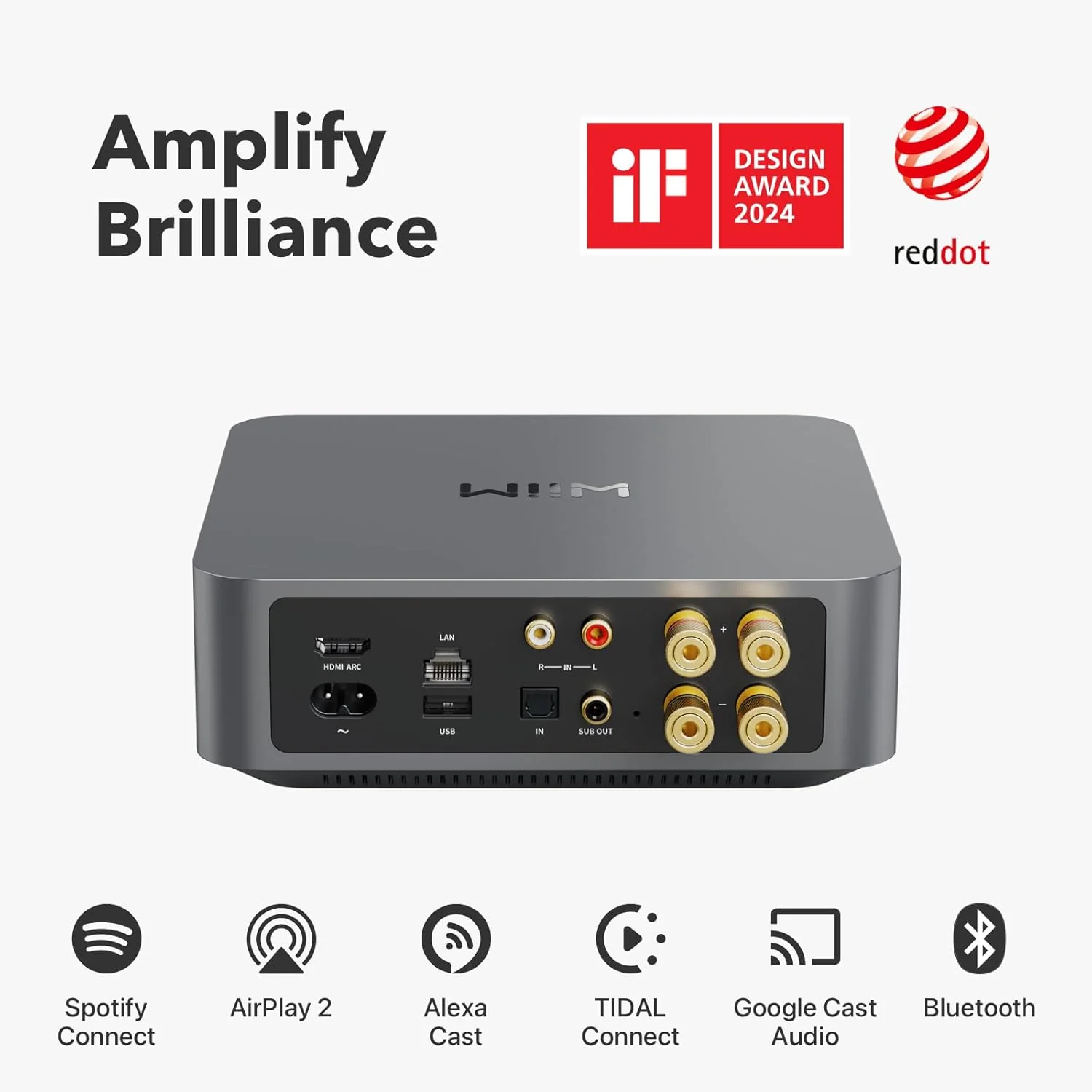 WiiM Amp Multiroom Streaming Amplifier with AirPlay 2 (Certified Refurbished) - Image 4