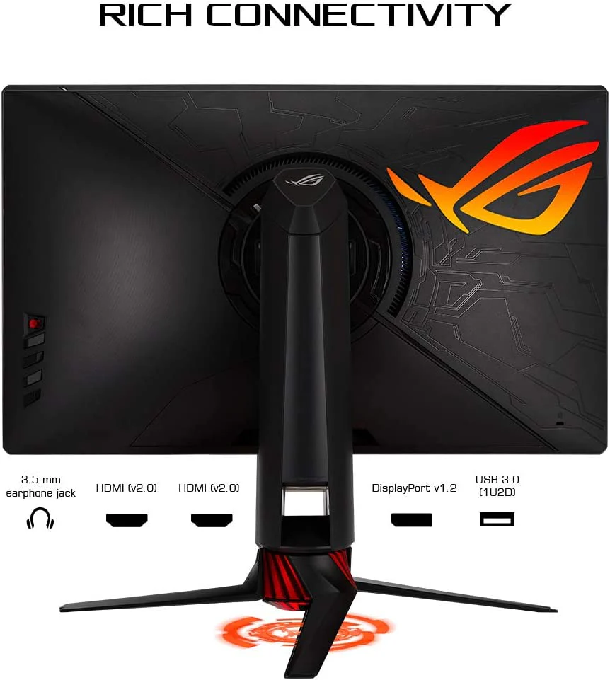 Asus ROG Strix XG279Q HDR Gaming Monitor – 27 inch 2K QHD (2560x1440), Fast IPS, Overclockable 170Hz (Above 144Hz), 1ms (GTG), ELMB SYNC, G-SYNC Compatible, DisplayHDR™ 400 (Certified Refurbished) - Image 6
