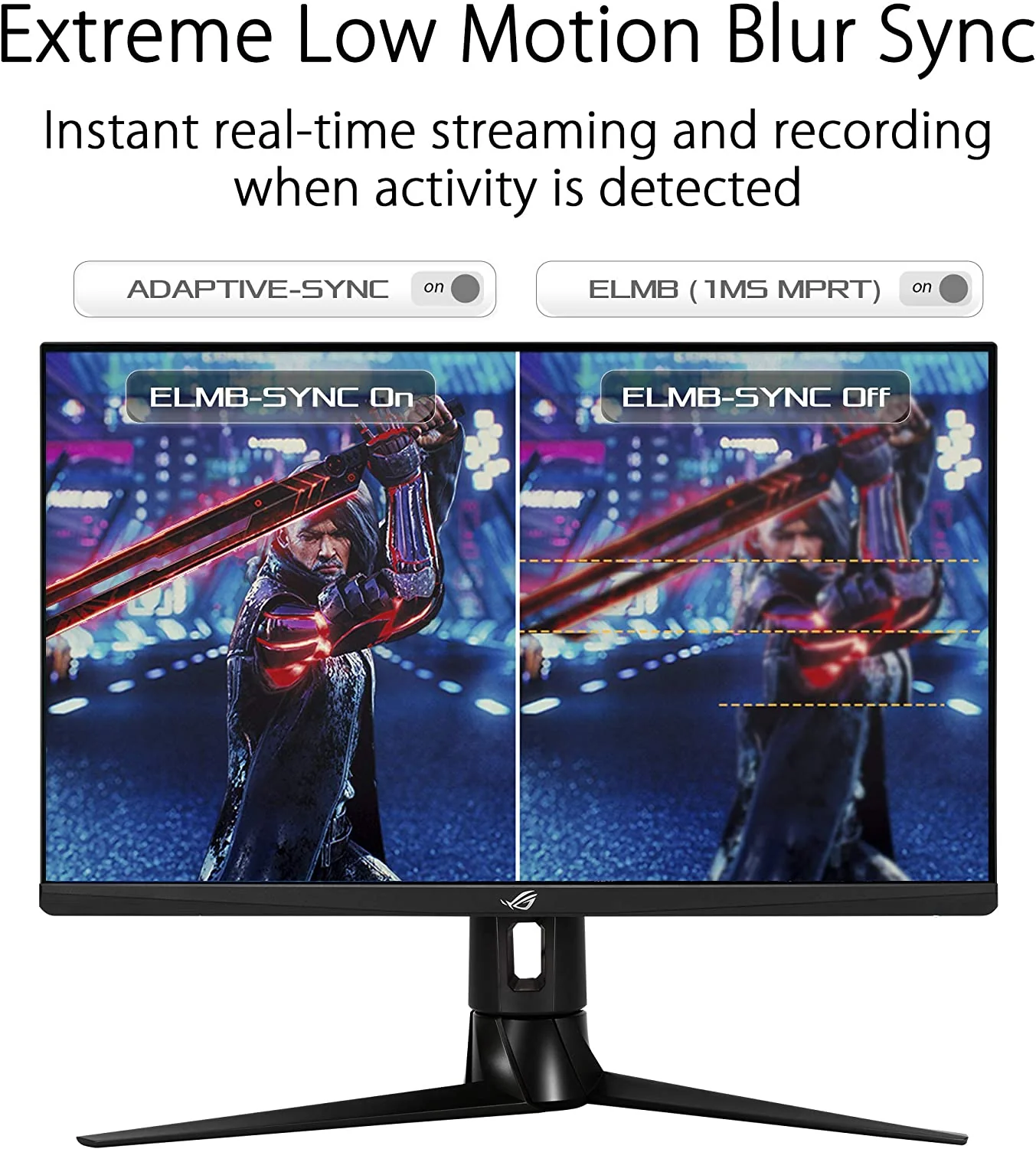 ASUS ROG Strix XG27AQ 27” HDR Gaming Monitor, 1440P WQHD (2560 x 1440), Fast IPS, 170Hz, 1ms, G-SYNC Compatible, Extreme Low Motion Blur Sync, Eye Care, HDMI DisplayPort USB 3.0 Hub, DisplayHDR 400 (Certified Refurbished) - Image 5