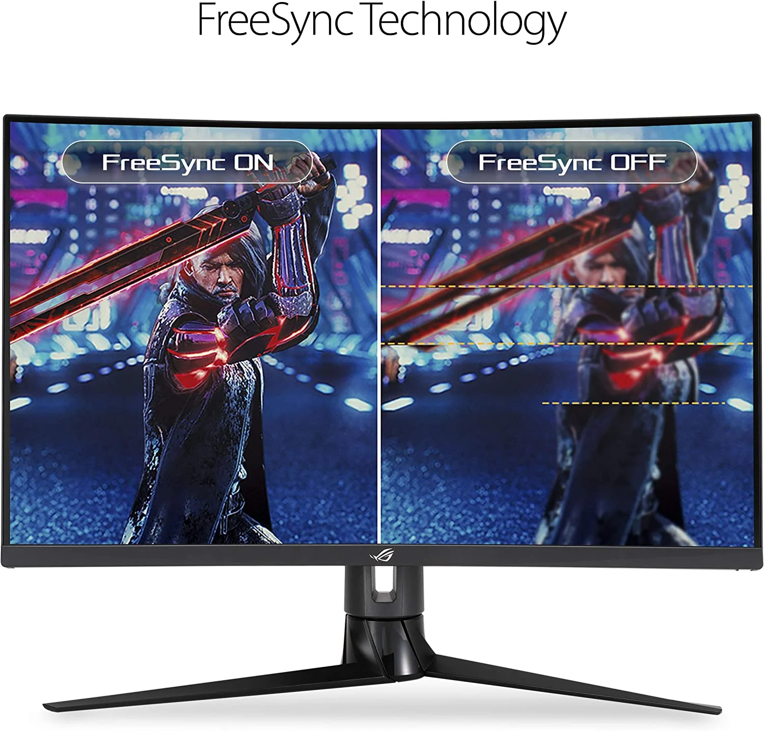 Asus ROG Strix XG32VC Gaming Monitor – 32 inch (31.5 inch viewable) QHD (2560x1440), 170Hz* (Above 144Hz), 1ms MPRT, Extreme Low Motion Blur Sync, 125% sRGB, FreeSync Premium Pro, DisplayHDR™ 400 (Certified Refurbished) - Image 5