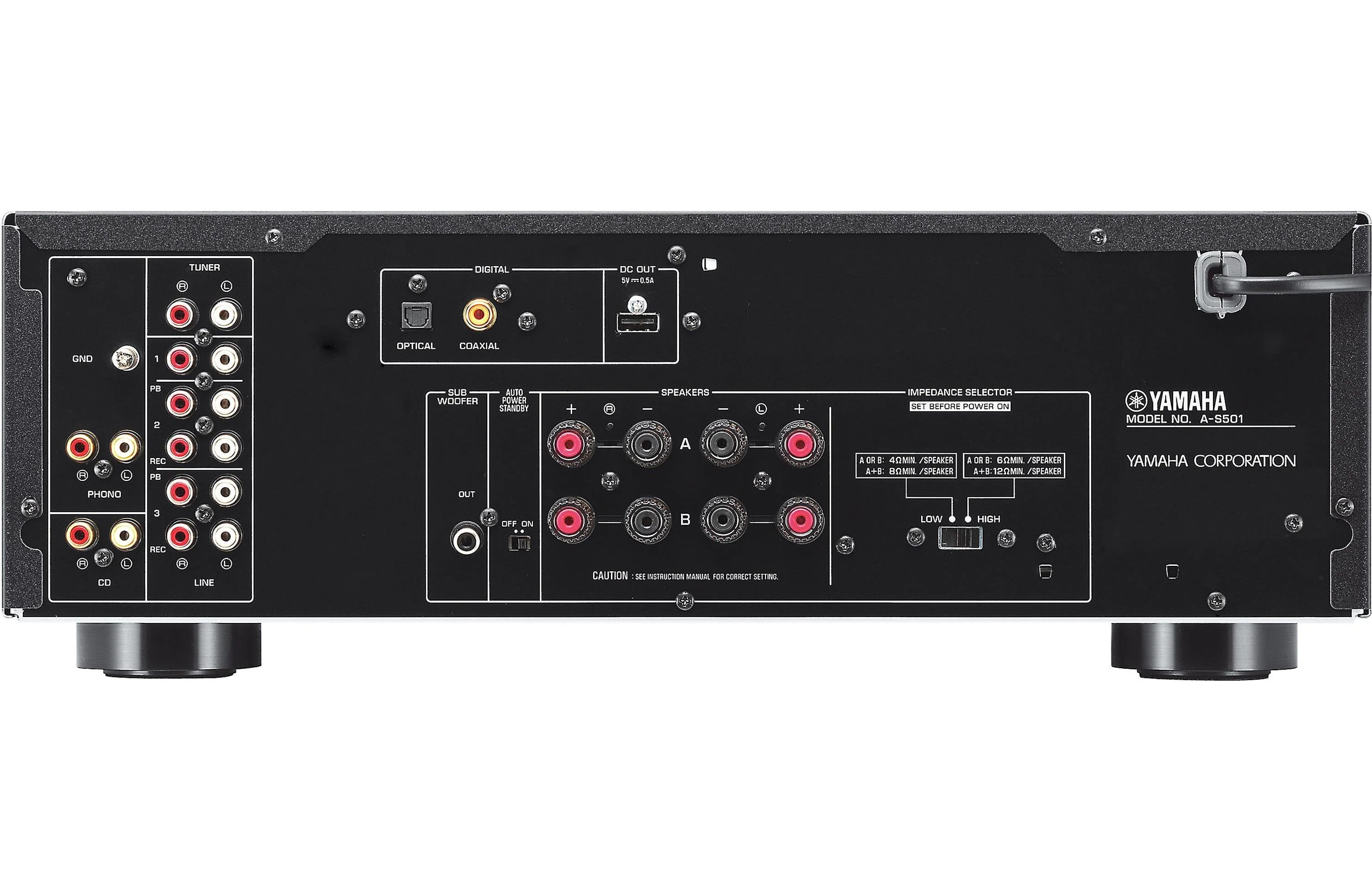 Yamaha A-S501 Natural Sound Integrated Stereo Amplifier (Certified Refurbished) - Image 2