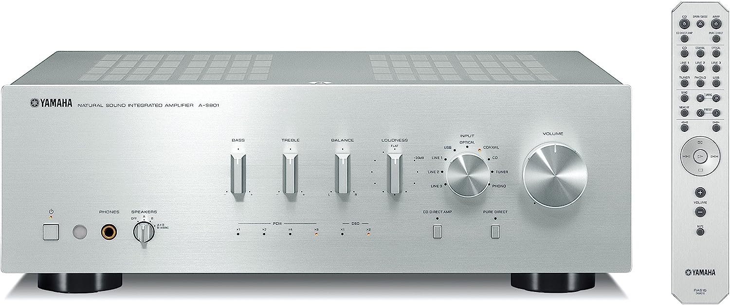 Yamaha A-S801 Stereo Integrated Amplifier with built-in DAC (Certified Refurbished) - Image 2