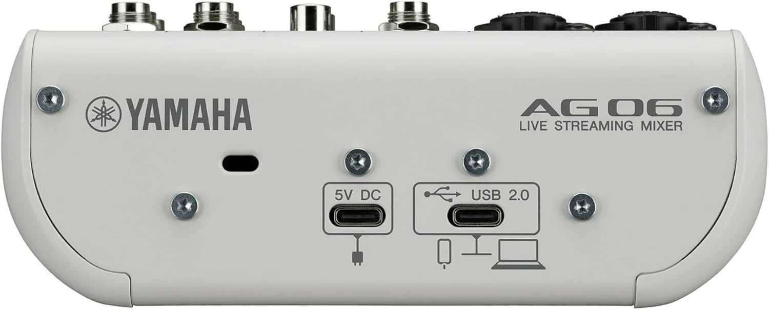 Yamaha AG06MK2 W White 6-Channel Live Streaming Loopback Mixer/USB Interface with Steinberg Software Suite (Certified Refurbished) - Image 5