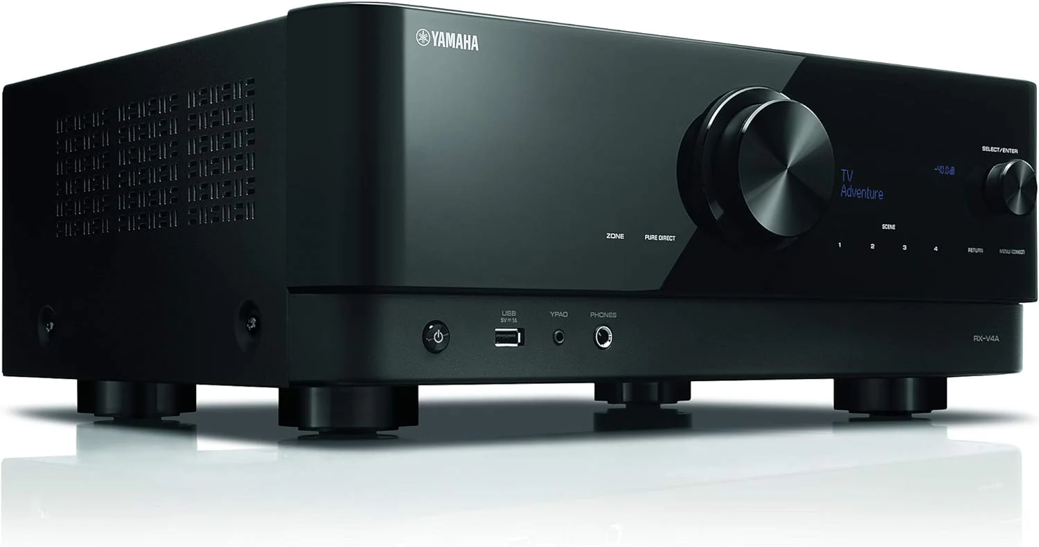 Yamaha AVENTAGE RX-V4A 5.2-Channel AV Receiver with 8K HDMI and MusicCast (Certified Refurbished) - Image 5
