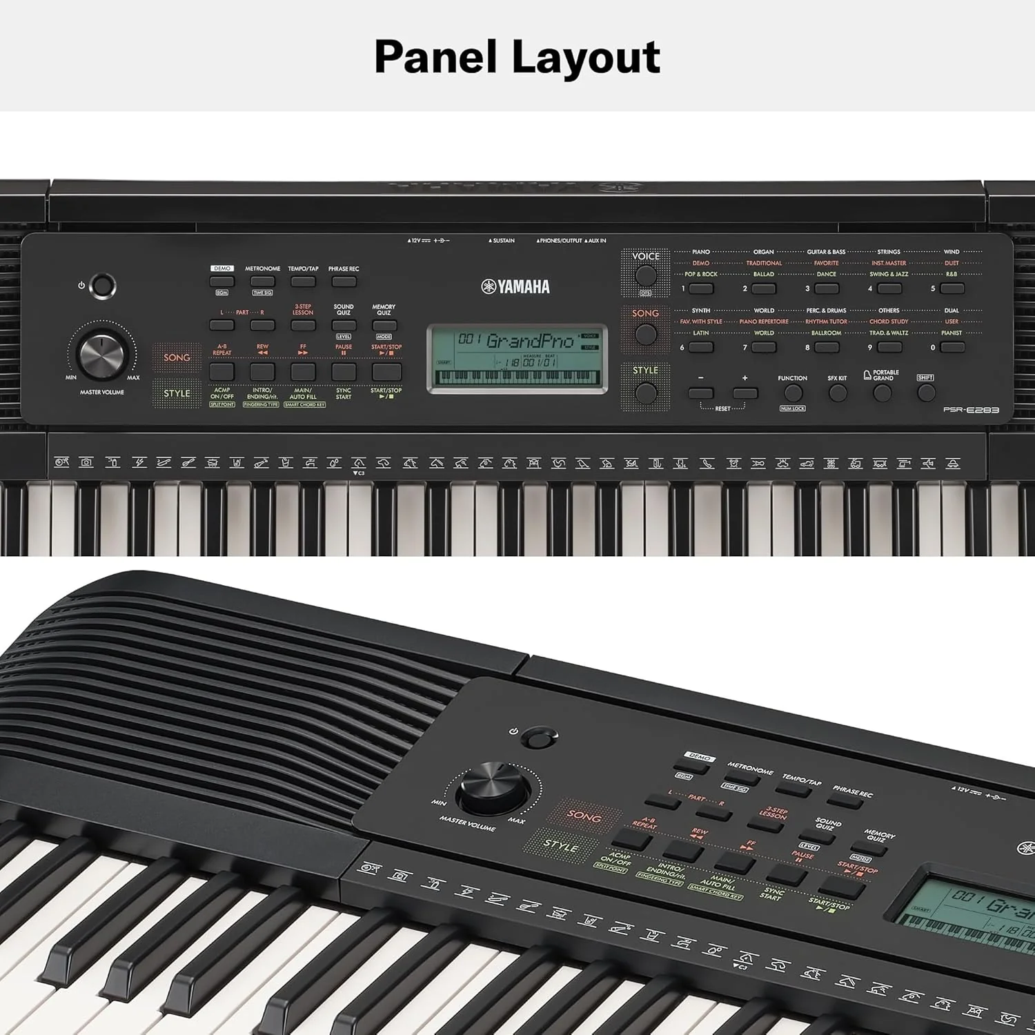 Yamaha Digital Keyboard PSR-E283 Piano (Certified Refurbished) - Image 2