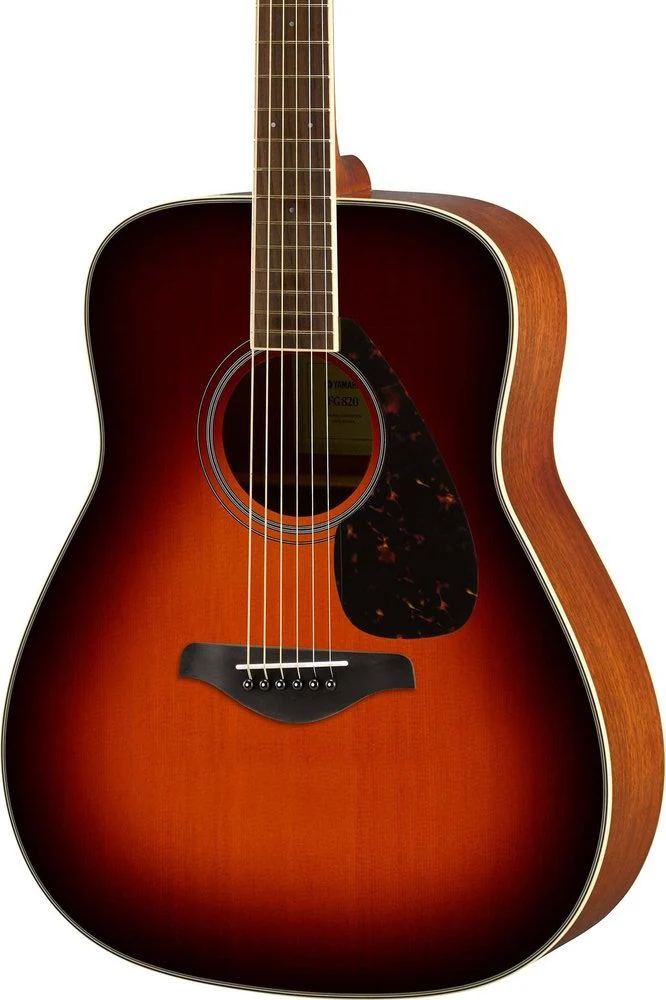 Yamaha FG820 BS FG Series Dreadnought 6 String RH Acoustic Guitar (Certified Refurbished) - Image 4