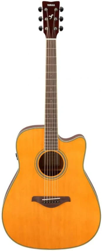 Yamaha FGC-TA Dreadnought Cutaway Transacoustic Guitar w/Chorus and Reverb (Certified Refurbished)