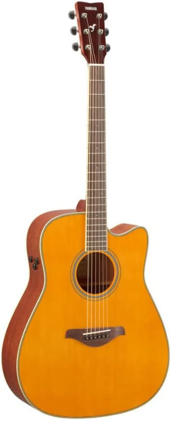 Yamaha FGC-TA Dreadnought Cutaway Transacoustic Guitar w/Chorus and Reverb (Certified Refurbished) - Image 2