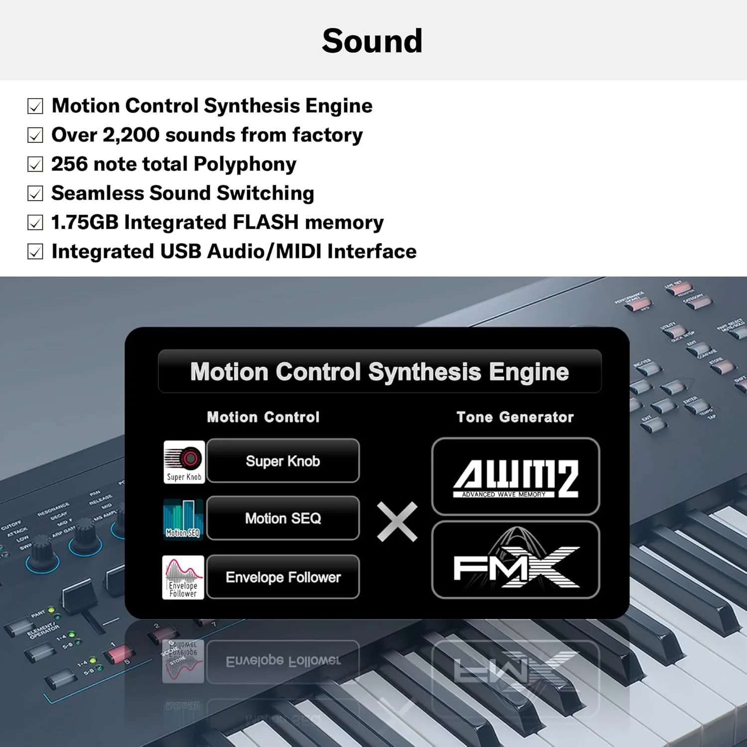 Yamaha MODX6+ 61-Key Synthesizer (Certified Refurbished) - Image 13