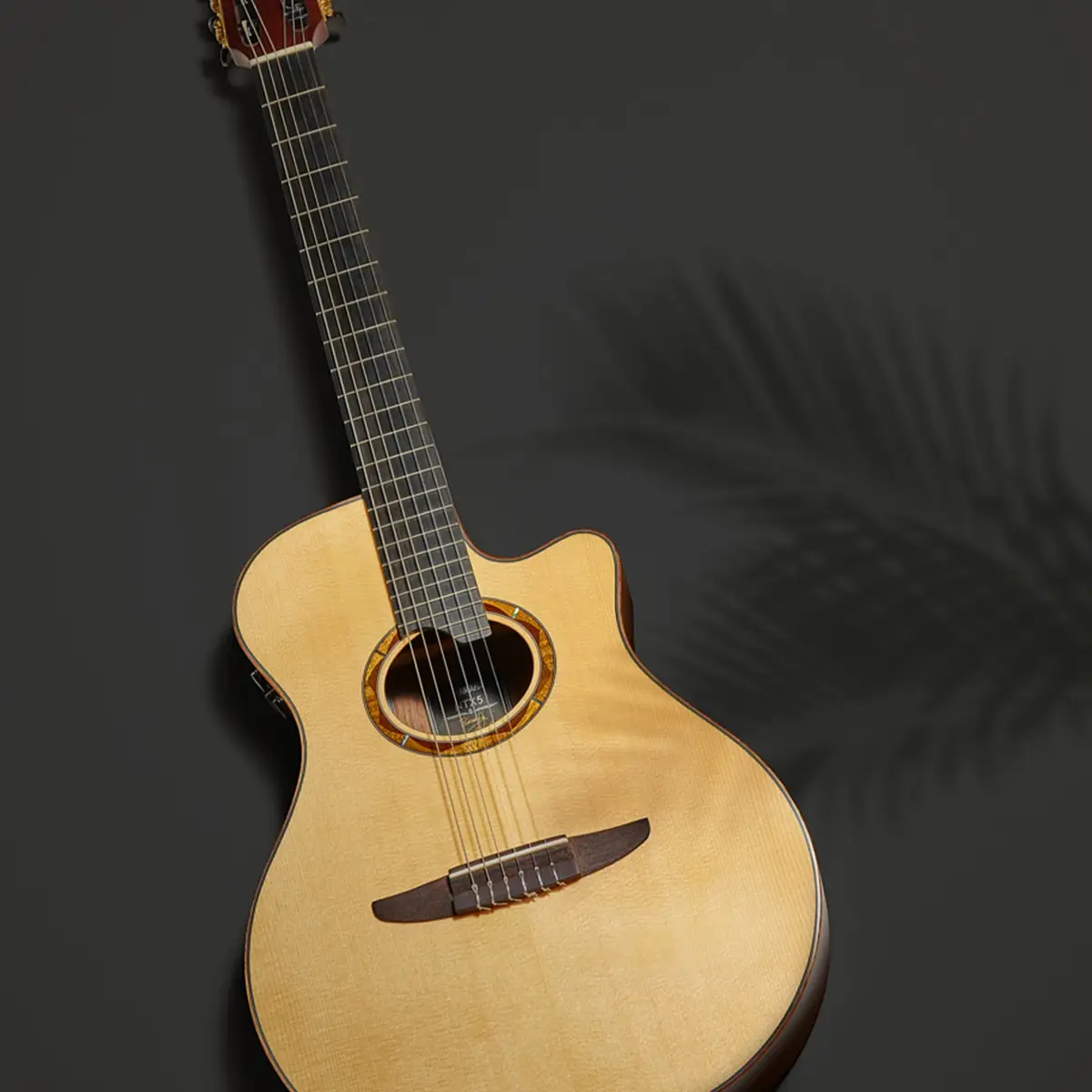 Yamaha NTX5 Natural Cutaway Body All-Solid Acoustic-Electric Nylon-String Guitar (Certified Refurbished) - Image 3