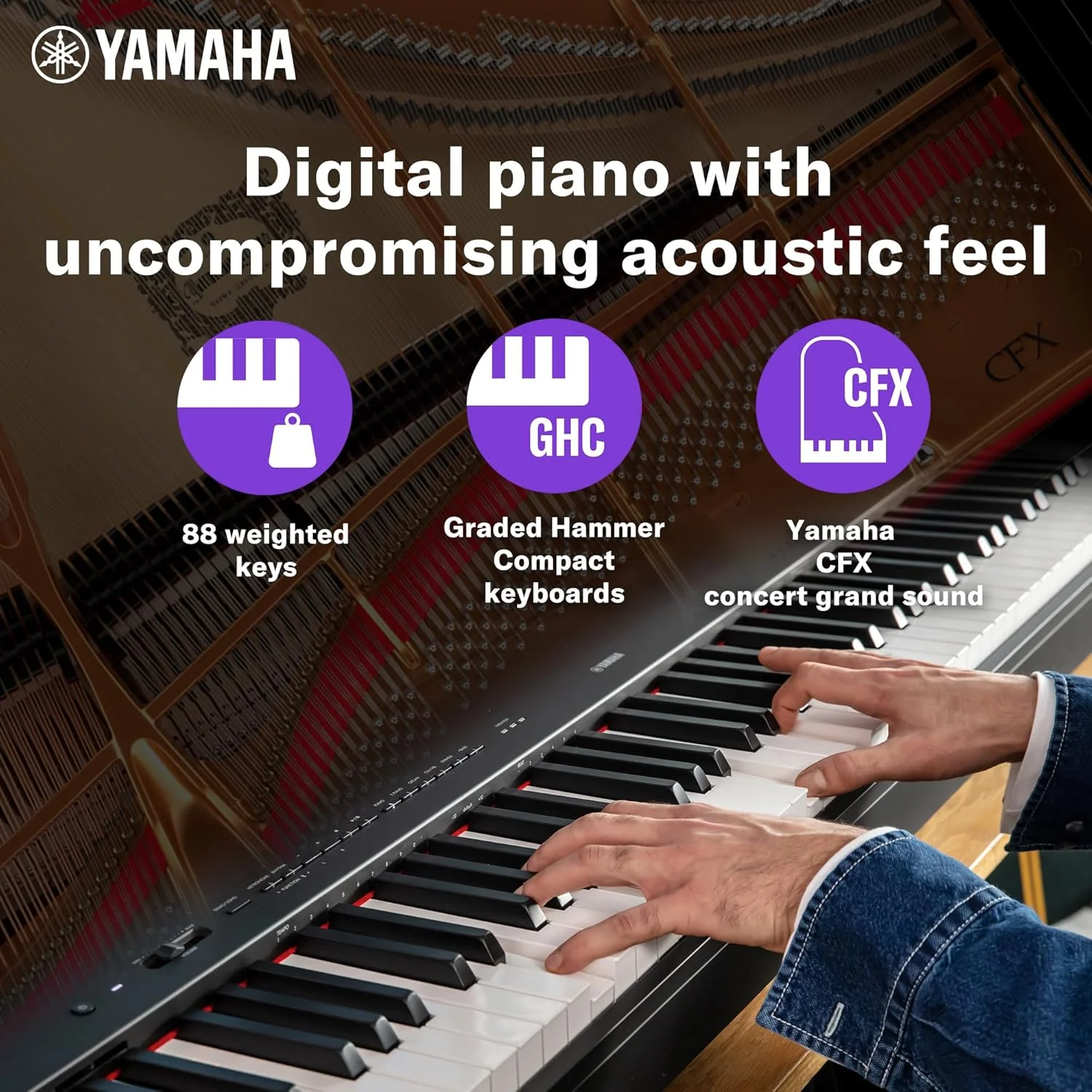 Yamaha P-225 88-Note Portable Digital Piano (Certified Refurbished) - Image 9