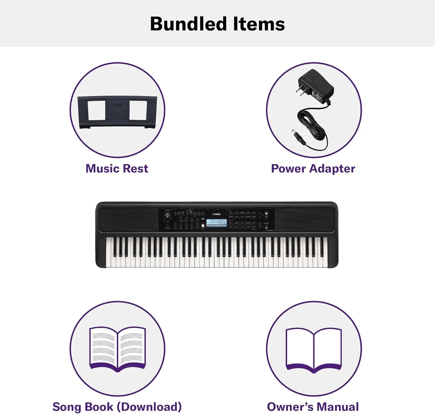 Yamaha PSR-EW320 76 Touch Sensitive Key Portable Keyboard for Beginners with Music Rest (Certified Refurbished) - Image 5