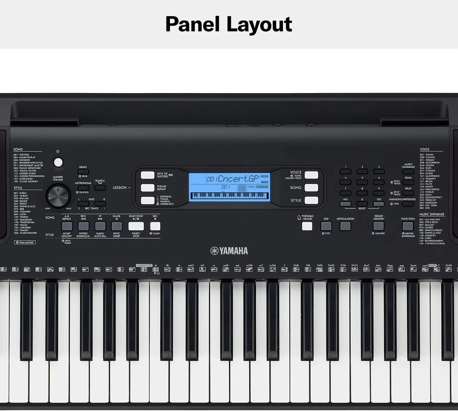 Yamaha PSR-E373 61-Key Touch Sensitive Portable Keyboard (Certified Refurbished) - Image 2