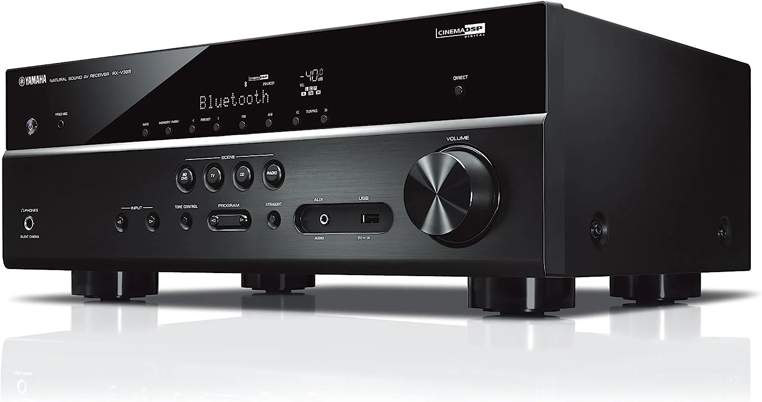 Yamaha RX-V385 5.1-Channel 4K AV Receiver (Certified Refurbished) - Image 3