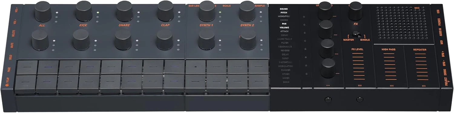 Yamaha SEQTRAK Music Creation Station, Sequencer, Drums, Synth & Sampler, 2000 Presets, Built-in Speaker & Mic, Visualizer, Rechargeable Battery, Bluetooth, Wi-Fi, USB-C (Certified Refurbished) - Image 3